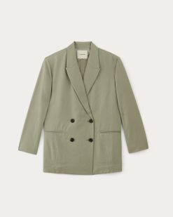 Alternative view of The Double-Breasted Blazer in Buttersmooth | Seagrass