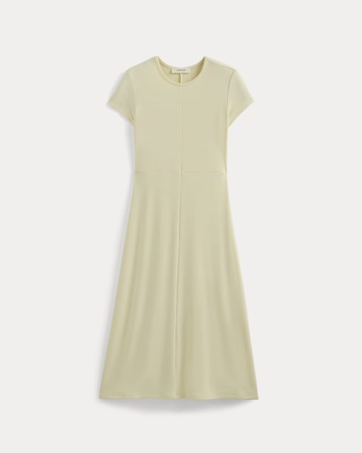 Alternative view of Midi Tee Dress in Butterknit | Light Yellow