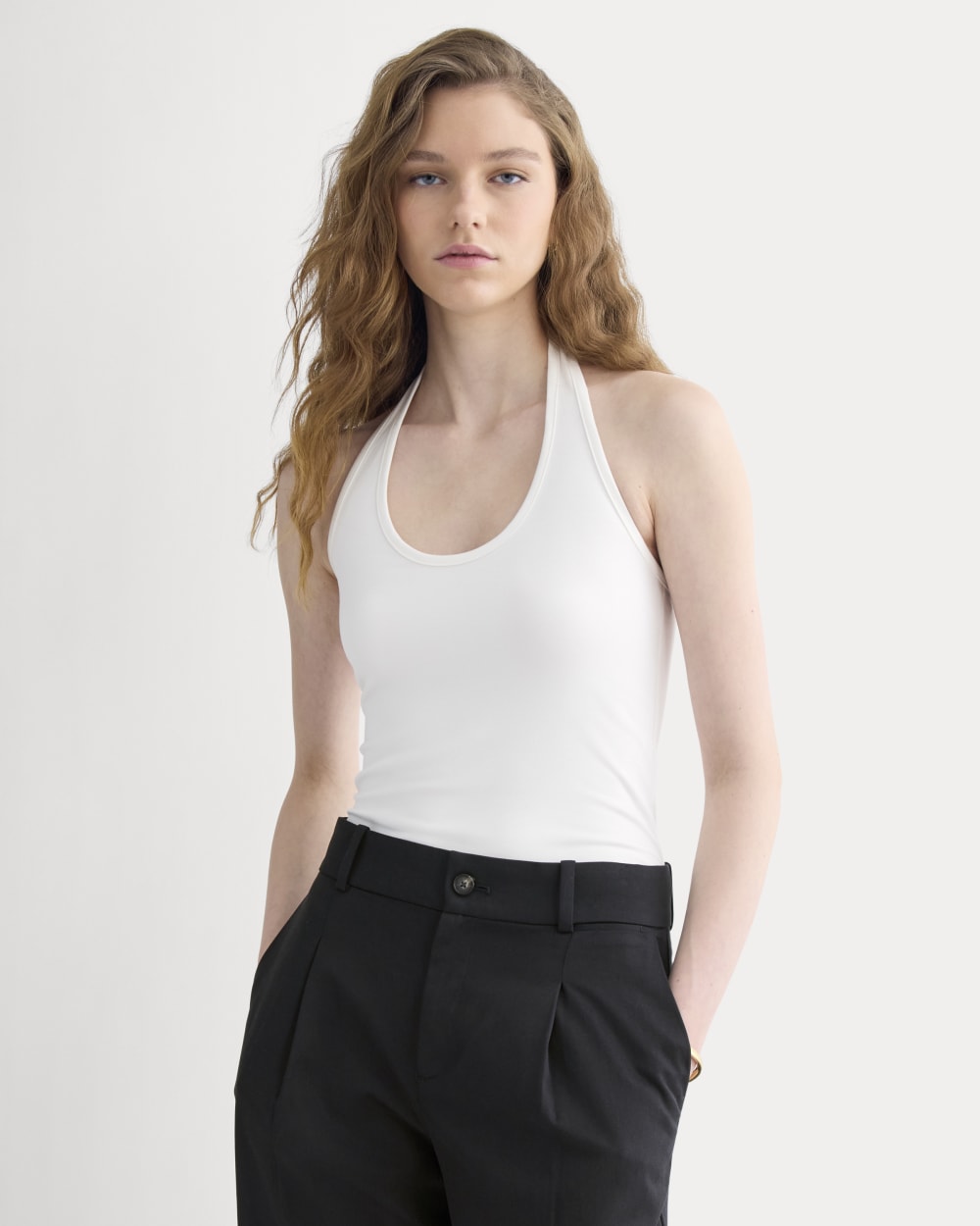 Halter Tank | Bone