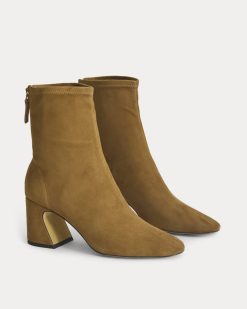Alternative view of Leather Curved-Heel Boot | Russet