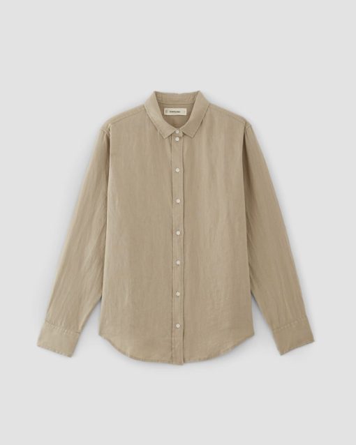 Alternative view of The Must-Have Shirt in Linen | Trench Coat Khaki