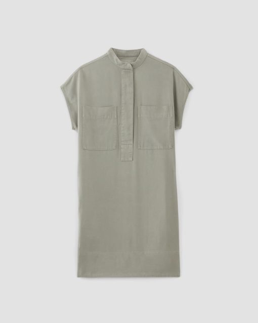 Alternative view of The TENCEL™ Easy Workwear Dress | Sage Green