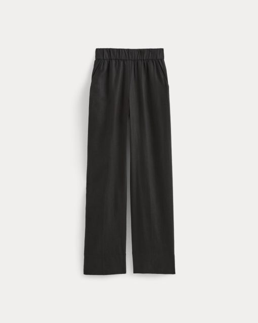 Alternative view of The Linen Easy Pant | Black
