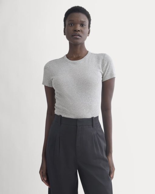 Tissue Short-Sleeve Crew | Heathered Grey