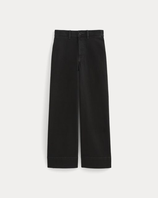 Alternative view of The Mariner Cropped Jean | Black