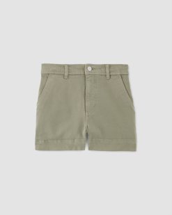 Alternative view of The Organic Way-High® Shortie Short | Sage Green