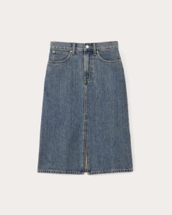 Alternative view of The Mid-Way Skirt | Mid Blue