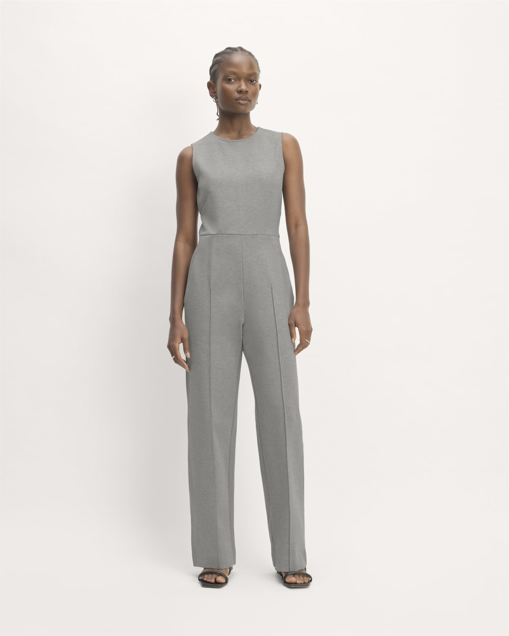The Dream Jumpsuit | Mid Heather Grey - Image 3