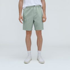 Alternative view of The Cotton Linen Short | White Sage