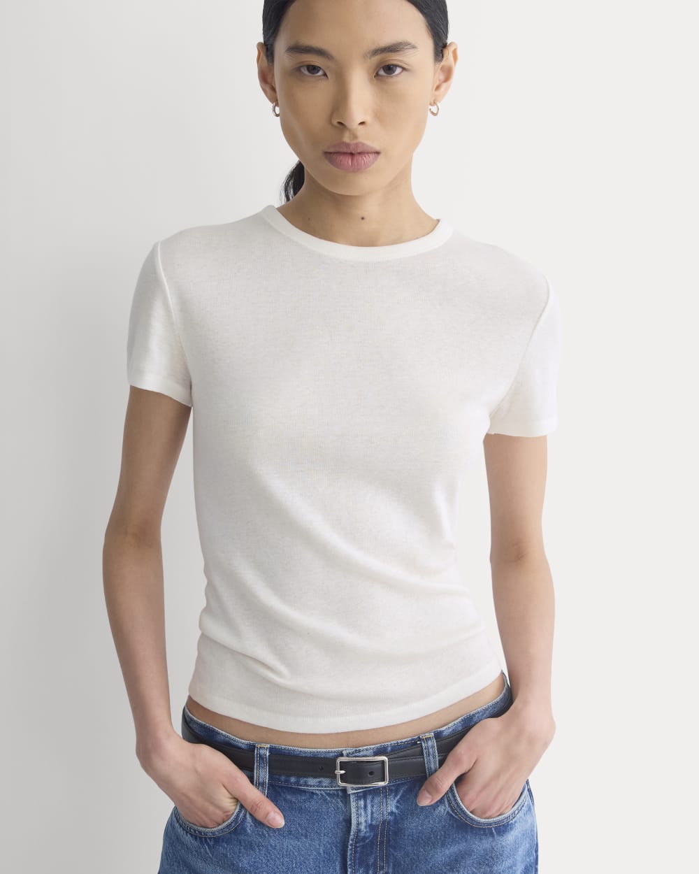 Tissue Short-Sleeve Crew | Bone - Image 4