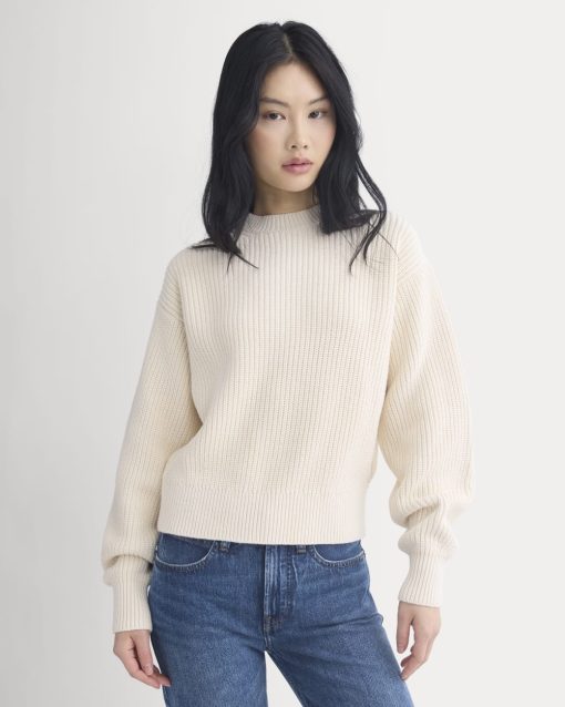 Cropped Ribbed Crew in Everyday Cotton | Canvas