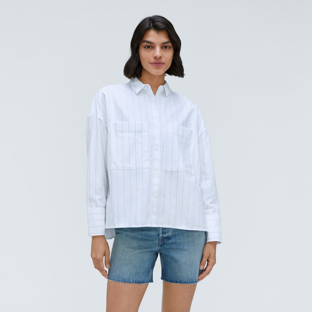 The Boxy Oxford | Mint / White - Image 2