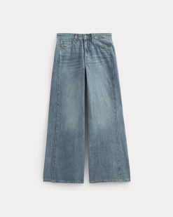 Alternative view of Paneled Ultra Wide-Leg Jean | Tungsten Scratch