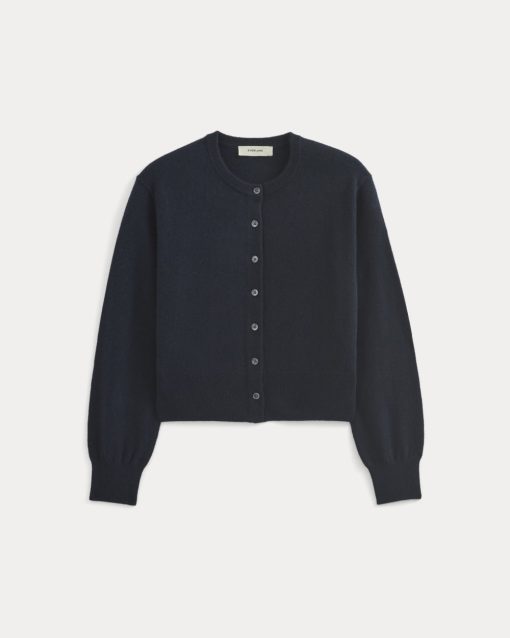 Alternative view of Cashmere Cropped Cardigan | Navy