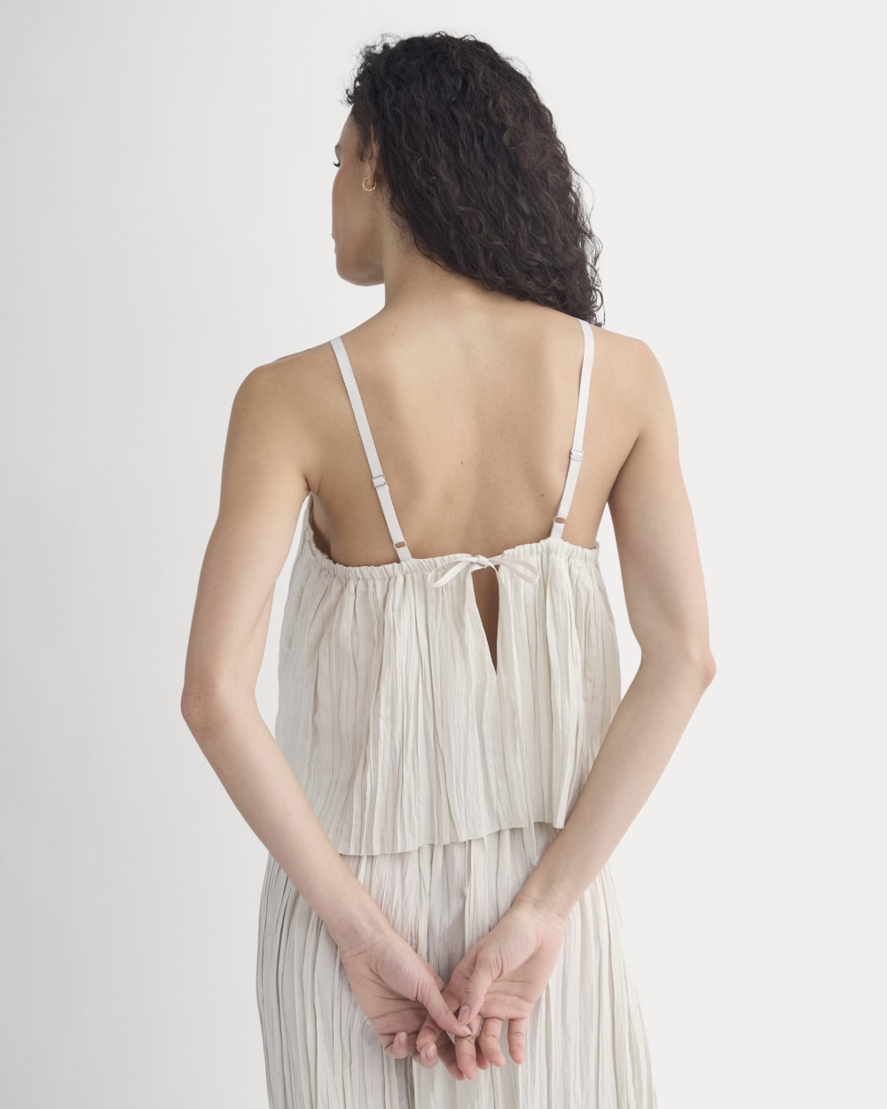 Crinkle Trapeze Tank | Birch - Image 6