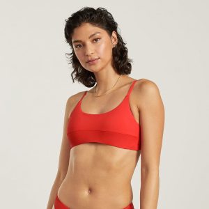 Alternative view of The Scoop-Neck Bikini Top | Bright Red