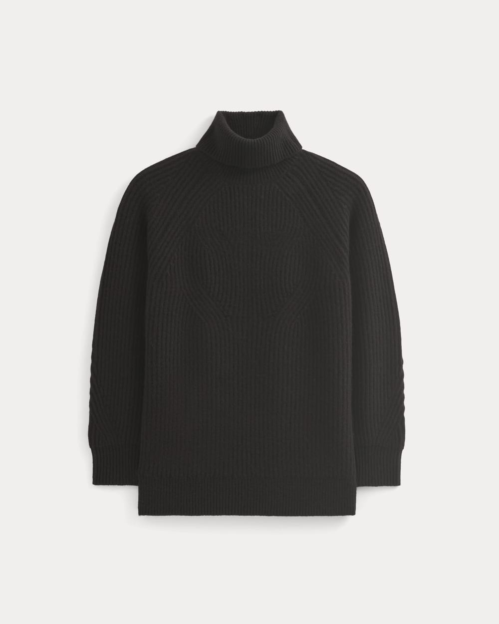 Cocoon Turtleneck in Wool Cashmere | Black - Image 2