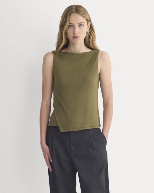 Tissue Boatneck Tank | Beech
