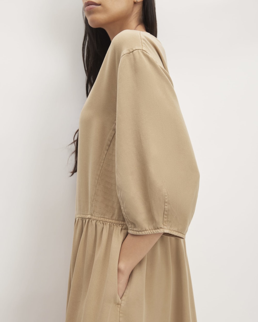 The TENCEL™ Puff-Sleeve Dress | Cornstalk - Image 6