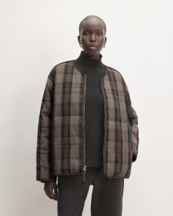 The Quilted Cotton Liner | Abalone / Black / Earth Brown