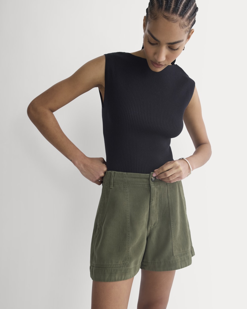 The Utility Short in Buttersoft | Olive Night - Image 4
