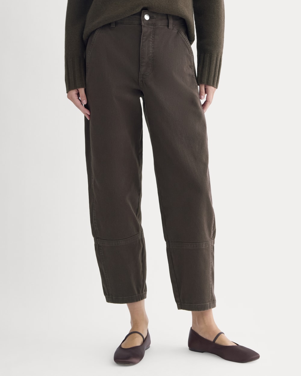 The Utility Barrel Pant | Dark Chocolate | Regular - Image 3