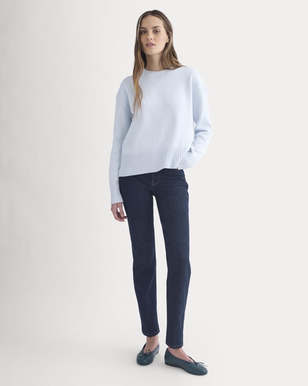 The Boxy Sweater in Everyday Cotton | Skywriting - Image 3