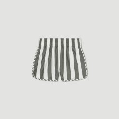 Alternative view of The Poplin Boxer Short | Bone / Black