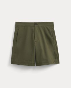 Alternative view of Side-Panel Tailored Short | Olive Night