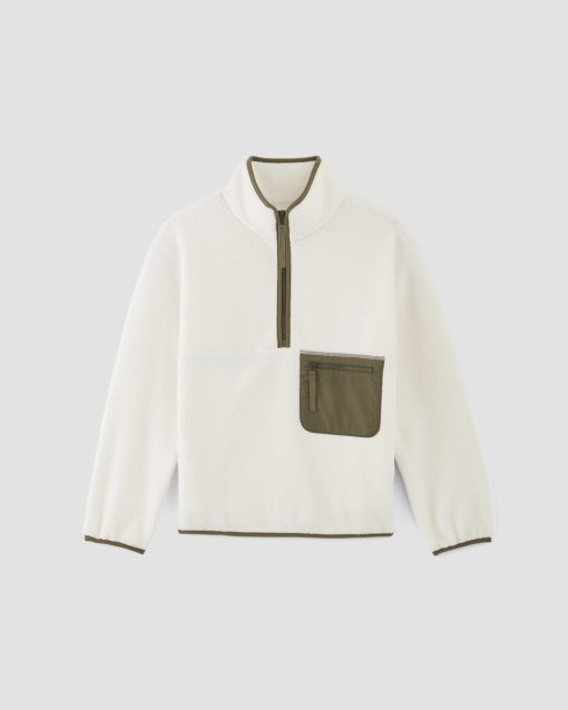 Alternative view of The ReNew Fleece Oversized Half-Zip | Bone