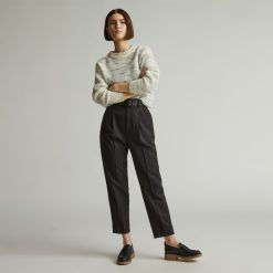 The Draper Tapered Pant in Buttersmooth | Black