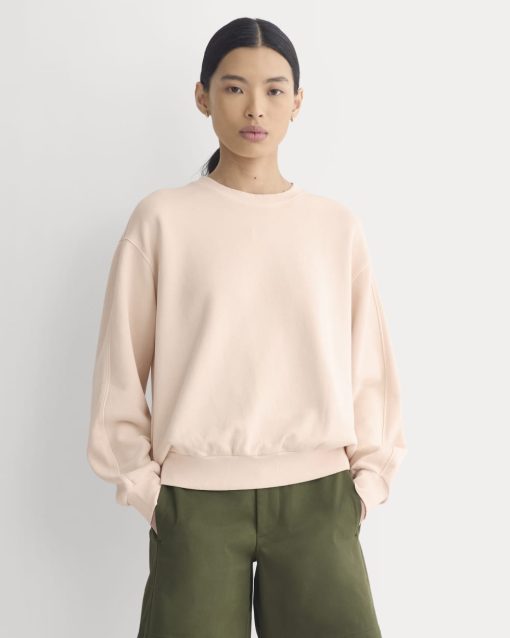 Lightweight Terry Blouson Crew | Pale Peach