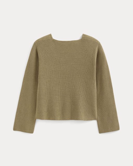 Alternative view of The Boatneck Top in Everyday Cotton | Dark Heathered Camel