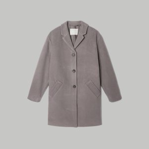 Alternative view of The Italian ReWool® Cocoon Coat | Taupe Grey