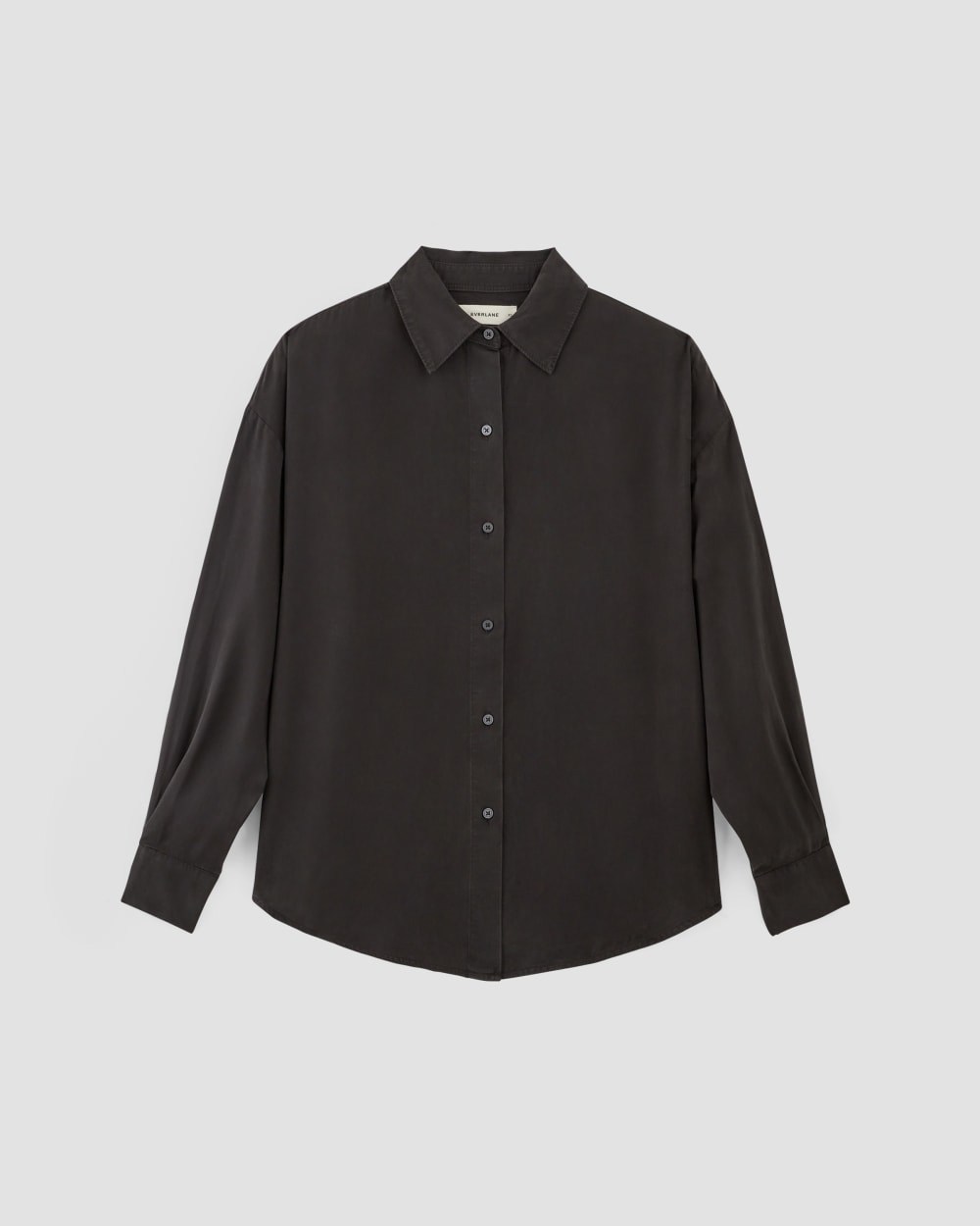 The Oversized Shirt in Butterlite | Black - Image 2
