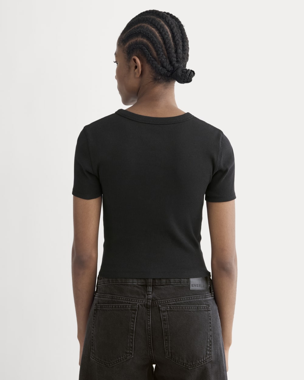 The '90s Rib Tee | Black - Image 4