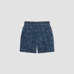 Alternative view of The Denim Utility Short | Dark Painterly Strokes