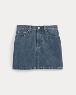 Alternative view of The Denim Mini Skirt | Deep Atlantic