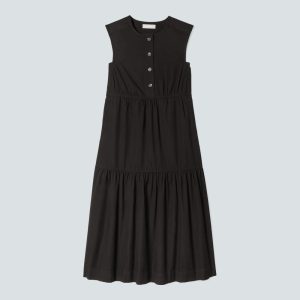 The Tiered Midi Dress | Black