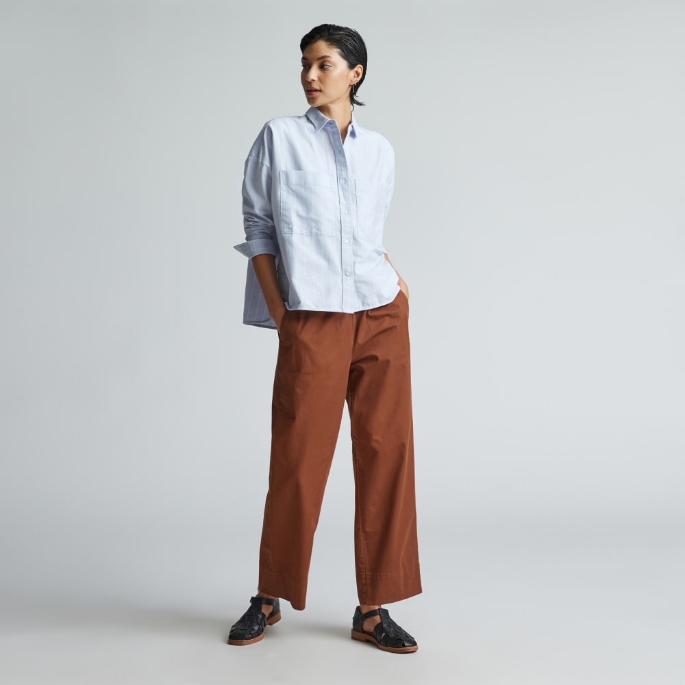 The Boxy Oxford | Periwinkle / White - Image 6