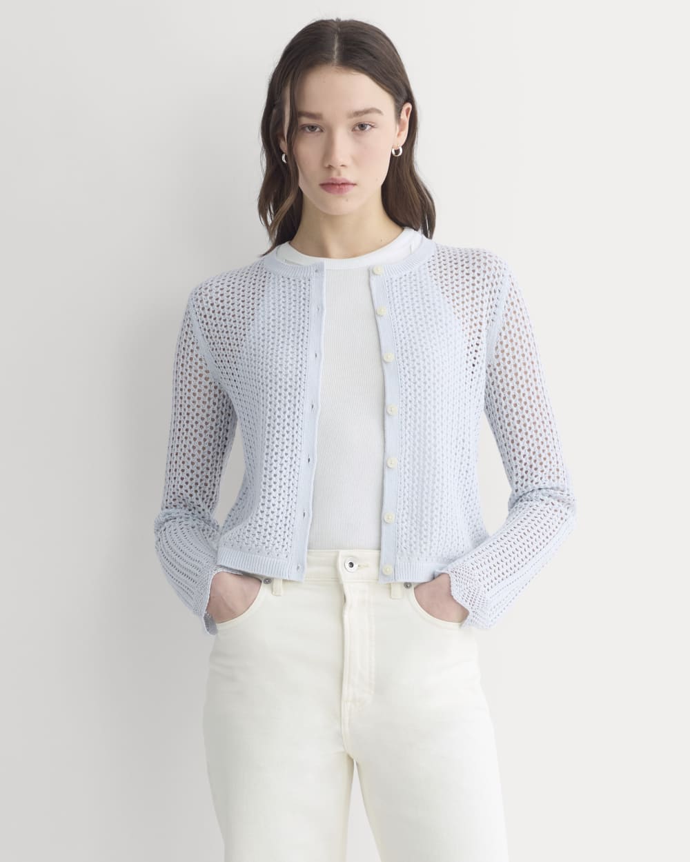 Lace-Knit Cardigan | Skywriting
