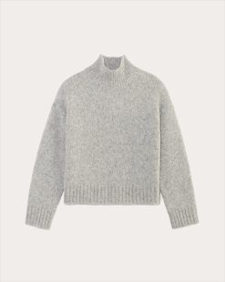 Alternative view of The Cloud Oversized Turtleneck | Heather Grey