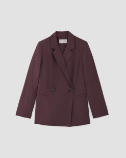 Alternative view of The Drapey Blazer | Burgundy