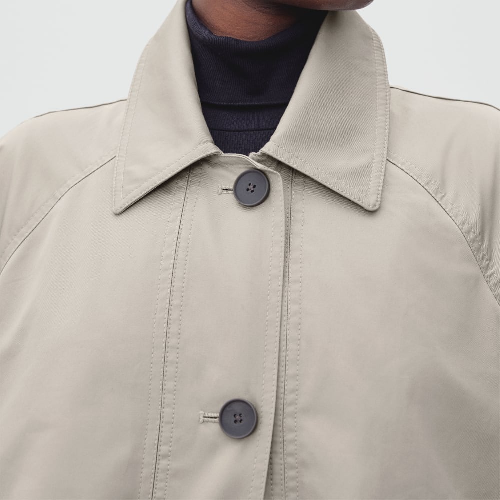 The Long Mac Coat | Stone - Image 6