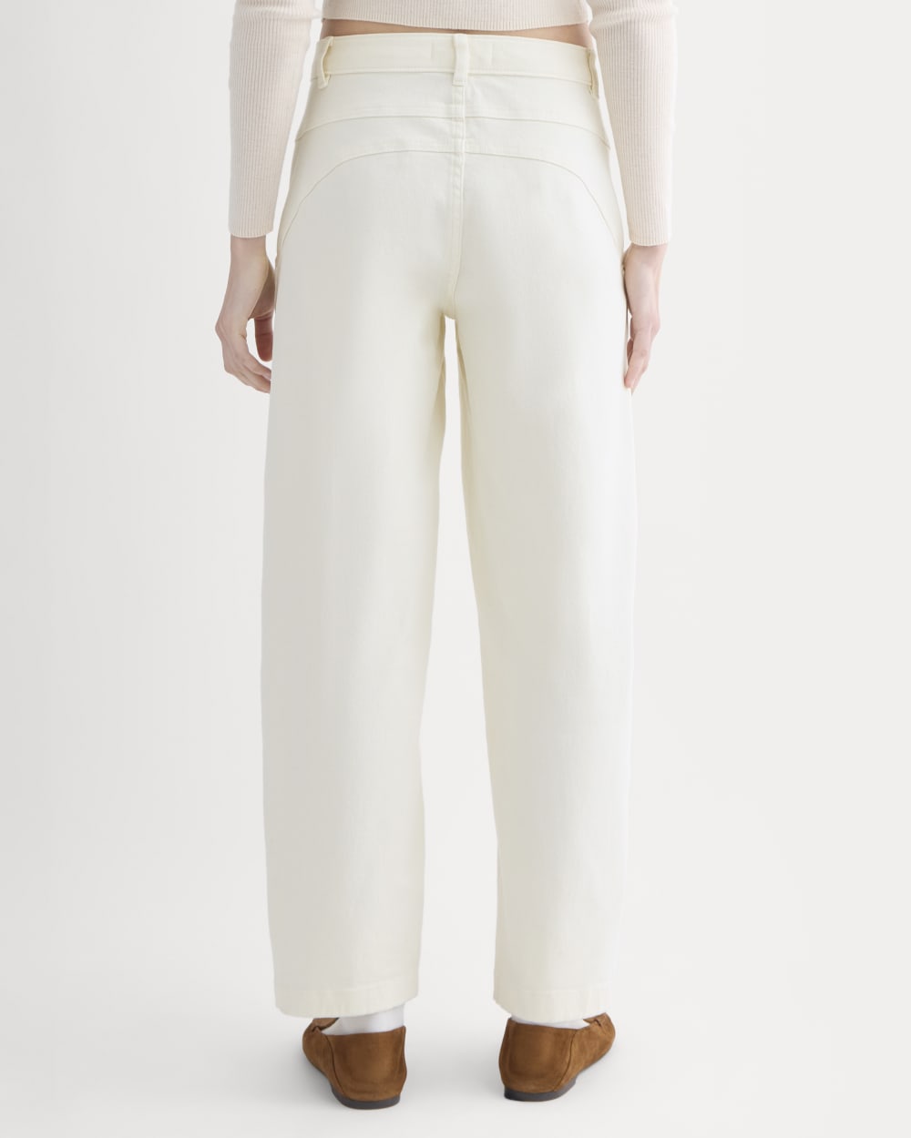 Double-Stitch Barrel Pant | Bone - Image 5