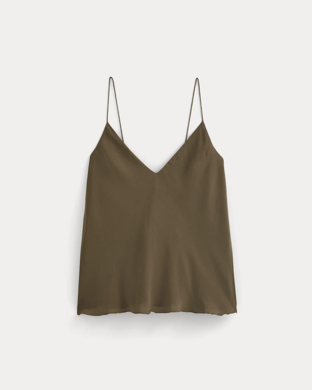 The Tie Back Cami in Washable Silk | Beech - Image 2