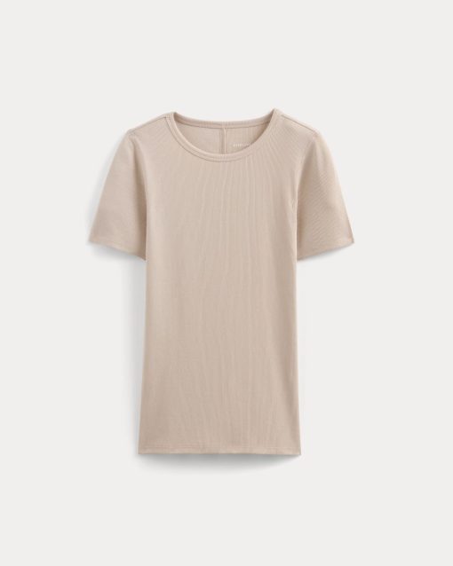 Alternative view of The Luxe Rib Crew | Soft Rose