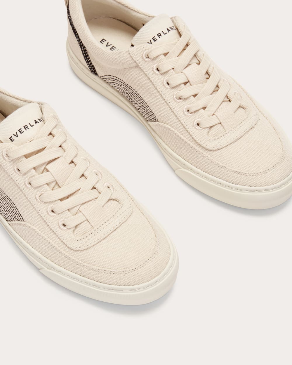 The Tread-Bare Sneaker | Natural Canvas / Black - Image 5