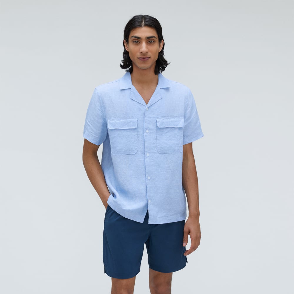 The Resort Shirt in Linen | Light Blue - Image 2
