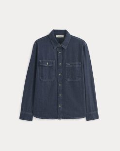 Alternative view of Denim Utility Shirt | Dark Indigo